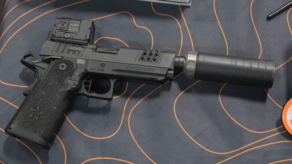 staccato c with suppressor and acro red dot