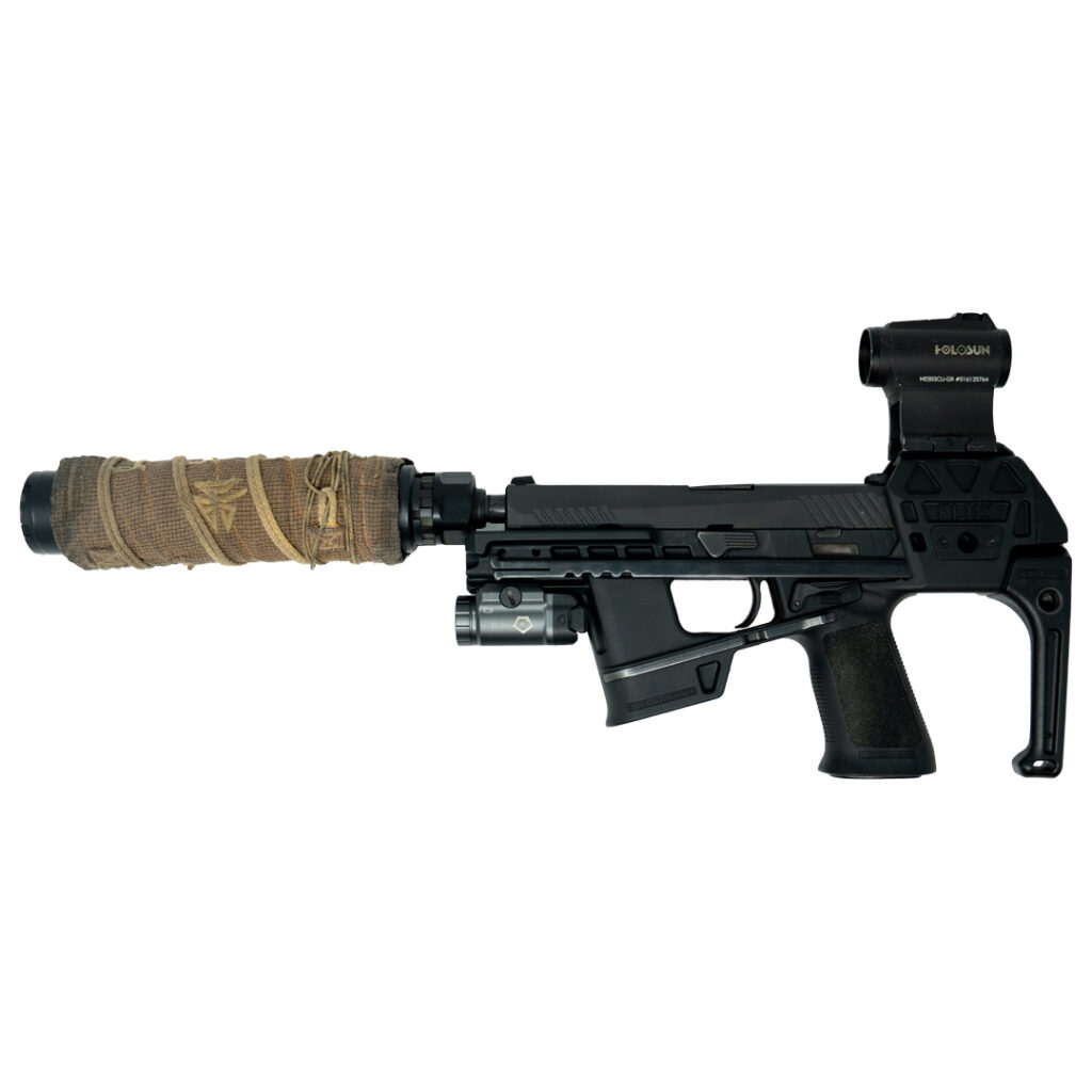 P320 Flux Raider suppressed with holosun red dot and gritr light